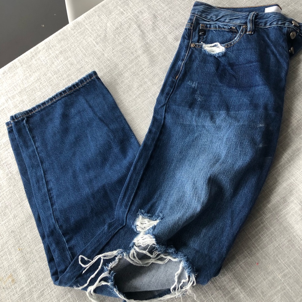 KANCAN Vintage 90s straight high waisted jeans . Size 28 length 32 - Picture 4 of 8